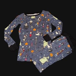 Little Sleepies Nightmare Before Christmas Blue bamboo pajama set size 7/8